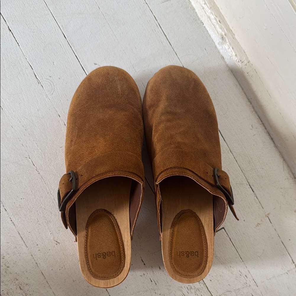 Ba&Sh Brown Suede Clogs